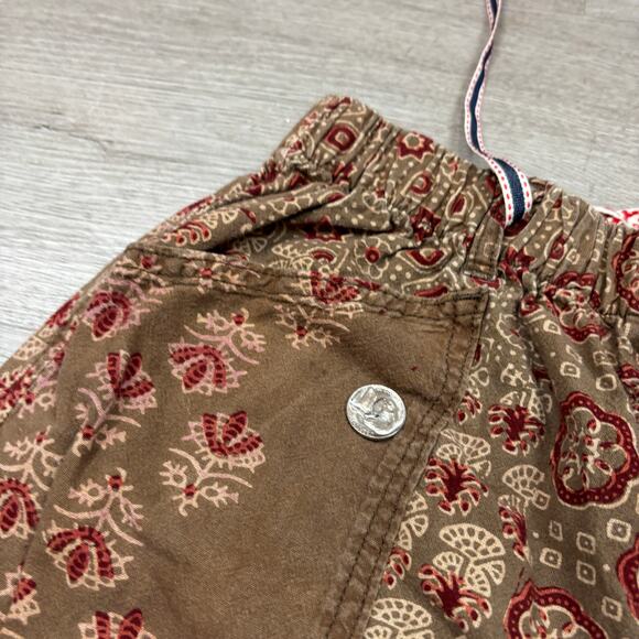 Dr. Collectors P23 Ajrakh Coffee Print A Pants Women's Medium Boho Indie - Picture 13 of 14